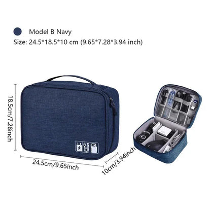 Waterproof Travel Cable Organizer Bag – Portable Digital Storage Pouch for Electronic Accessories