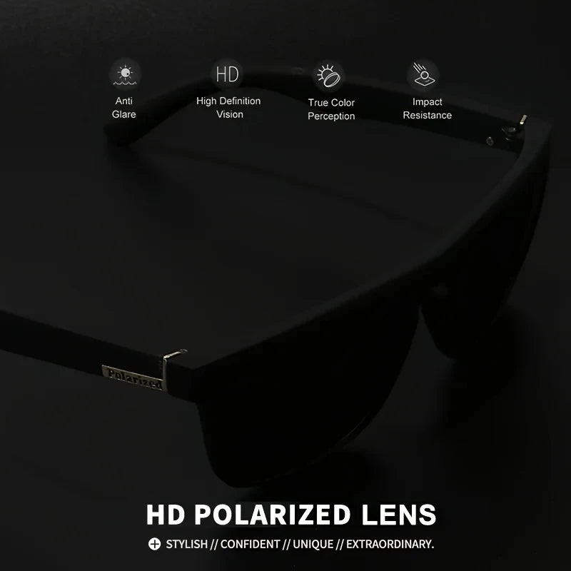 3PCS Polarized Square Sunglasses – Fashionable Outdoor Sports, Travel, Driving & Party Glasses for Men & Women