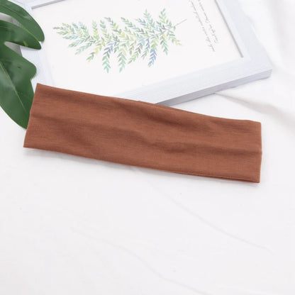 Elastic Cotton Fashion Headband – Unisex Stretch Hair Band for Yoga, Running, Fitness & Makeup Hair Accessories