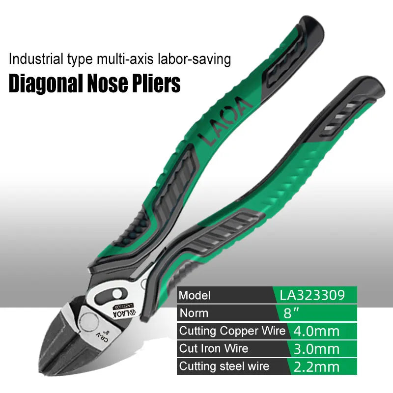 LAOA Eccentric Steel Wire Pliers - Dual-Shaft Labor-Saving Electrician & Household Hand Tool
