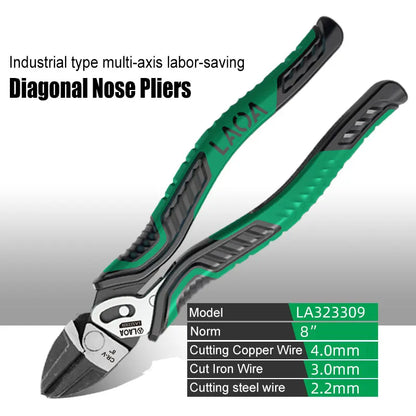 LAOA Eccentric Steel Wire Pliers - Dual-Shaft Labor-Saving Electrician & Household Hand Tool