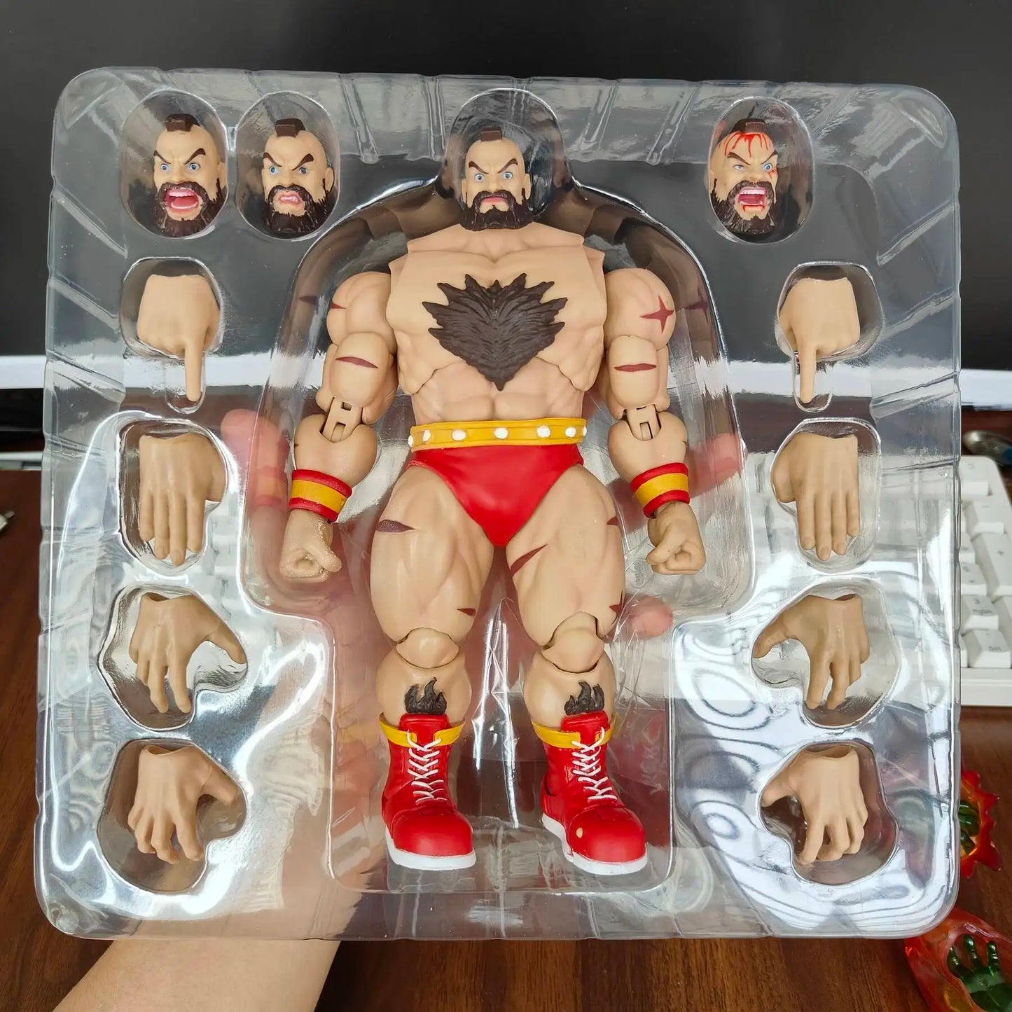 Street Fighter Action Storm Zangief Figure — ST Collection Movable Model Toy from The Final Challengers Series