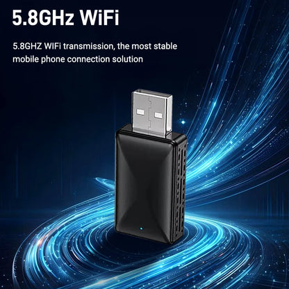 NEW Wireless Mini Box 2-in-1 Adapter - CarPlay & Android Auto Wireless Dongle with Smart Plug-and-Play, Bluetooth, and WiFi Fast Connect