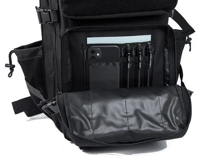 QT&QY 25L/45L Tactical Backpack – Outdoor Survival & Hiking Rucksack for Men & Women, Bug Out Bag with Bottle Holder