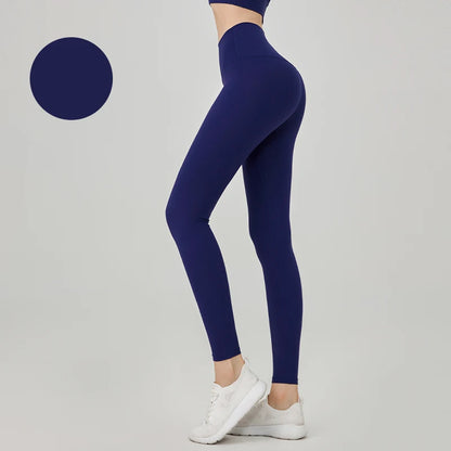 Women's High Waist Seamless Leggings - Naked Feel Push Up Yoga Pants For Fitness, Running & Gym Training