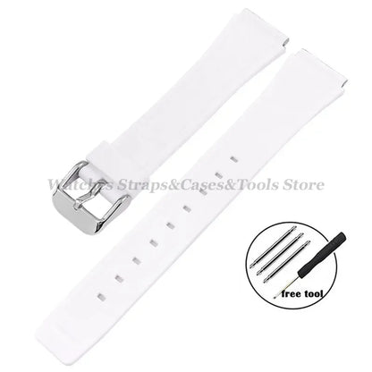 18mm Silicone Watch Strap for Casio F84 F91W - Replacement Band for F105 F108 FA158 F168 AE1200 AE1300 Watches