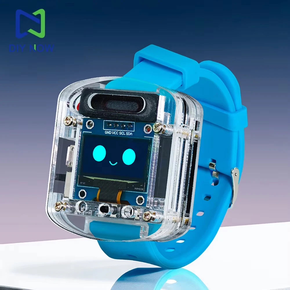 Xiaozhi AI Electronic Voice Watch Kit – ESP32-S3 N16R8 Development Board with OLED Screen for AI Robot