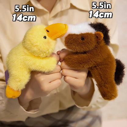 Cartoon Plush Refrigerator Magnet - Cute Animal Magnetic Decor for Car Dashboard, Lockers & Home