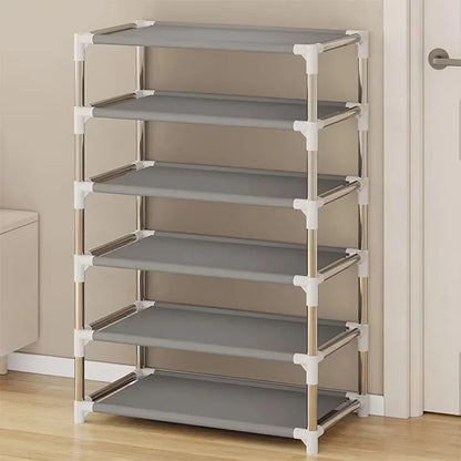 Non-Woven Multi-Layer Shoe Rack – Dormitory Door Cabinet, Space-Saving, Economical, Dustproof Home Storage Box