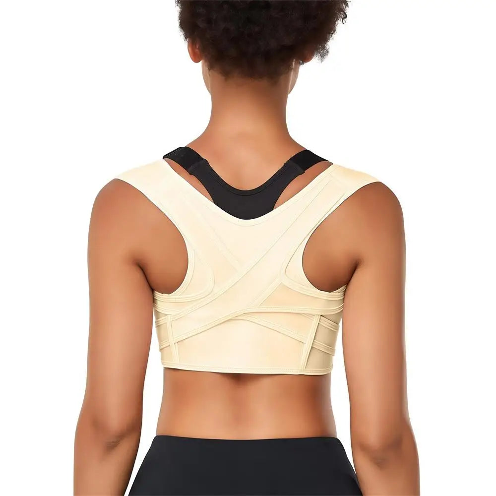 Adjustable Posture Corrector Back Brace – Breathable Upper Back, Neck & Shoulder Support for Clavicle & Lumbar Pain Relief