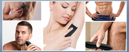 Men’s Electric Groin & Body Hair Trimmer – Rechargeable Clipper for Pubic and Intimate Areas Grooming