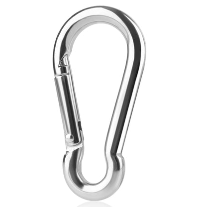 Stainless Steel Spring Snap Carabiner Hooks - 6/12/24Pcs M4 M5 M6 Quick Link Lock Rings for Outdoor & DIY Use