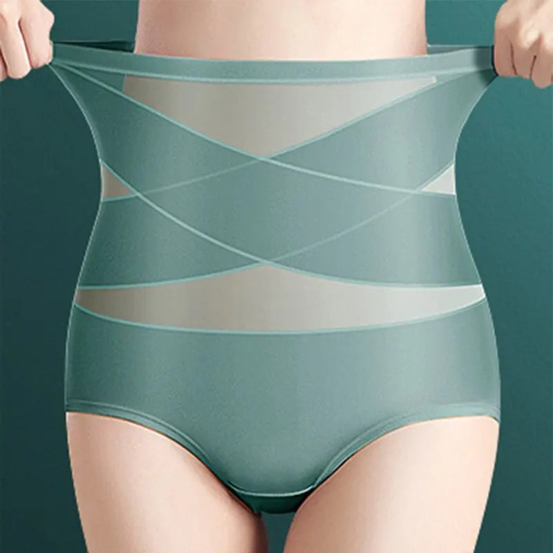 Women's High-Waist Postpartum Silk Pants – Abdominal Lifting & Shaping Girdle