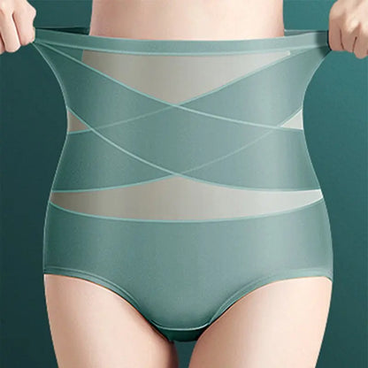 Women's High-Waist Postpartum Silk Pants – Abdominal Lifting & Shaping Girdle