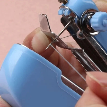 Portable Mini Manual Sewing Machine & Travel Sewing Kit - Handy Needlework Tool for Fabric & Clothes