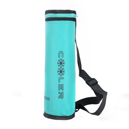 Portable Insulated Water Bottle Bag - Oxford Cloth Cooler Carrier for Camping & Outdoor Activities 1.5L