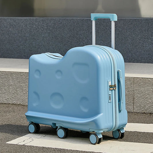 Kids Ride-On Suitcase with 360° Wheels & TSA Lock – Lightweight Cabin Luggage for Boys and Girls