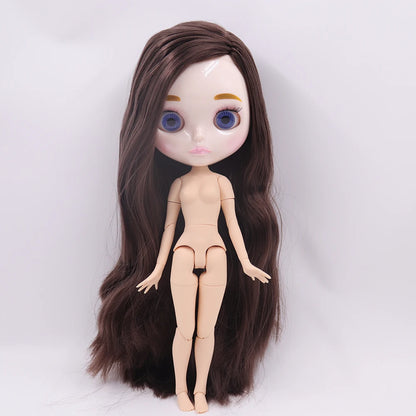 ICY DBS Blythe Doll 1/6 Joint Body 30cm BJD – Shiny Face with Extra Hands, DIY Fashion Doll Gift