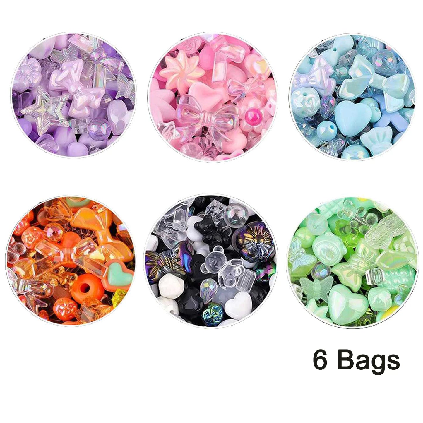 Candy Color Acrylic Beads - Mixed Style DIY Beads for Handmade Bracelets, Phone Chains & Jewelry Making