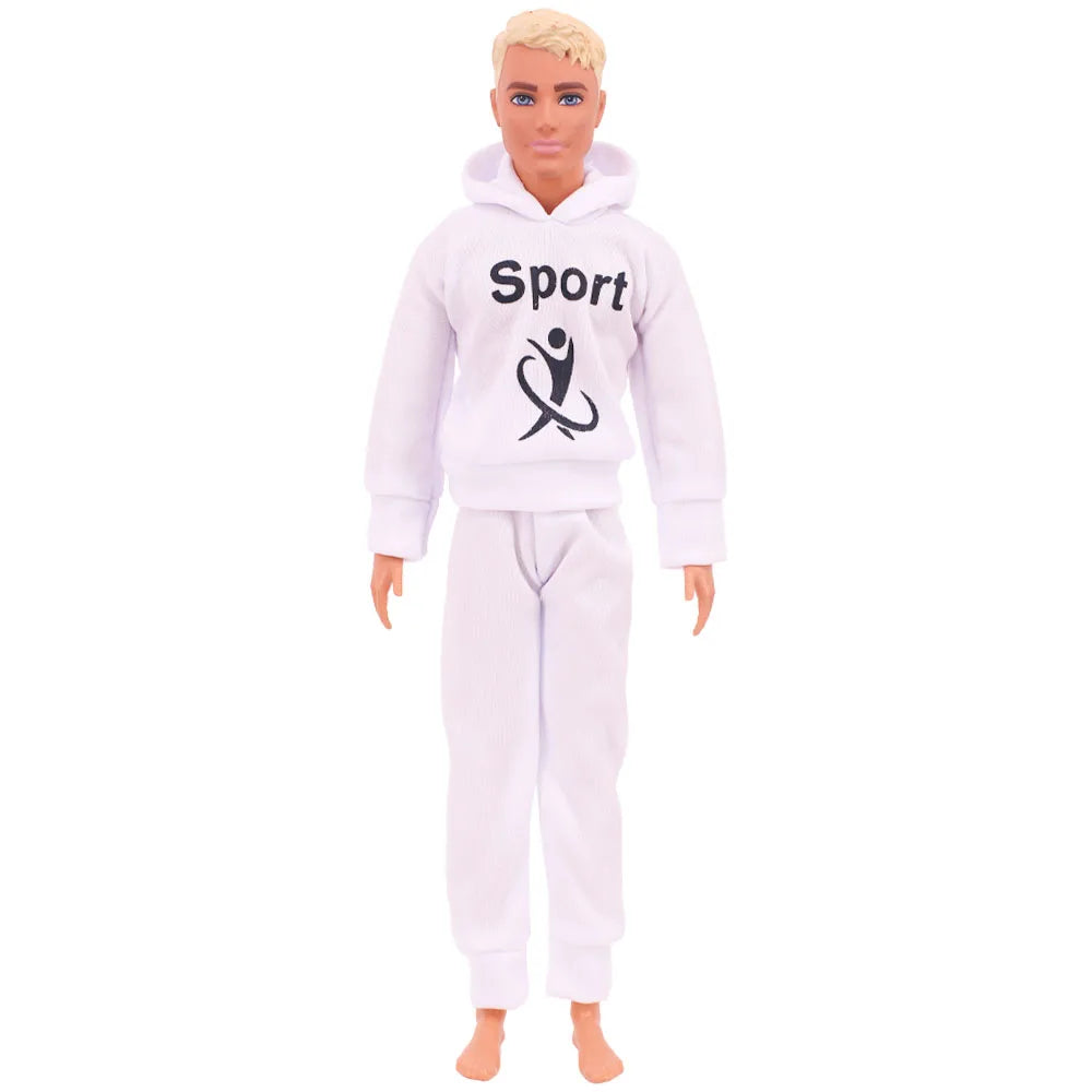 30cm Ken Doll Clothes – Pop Suit Top & Pants Outfit for Boys, Holiday Gift Doll Accessories