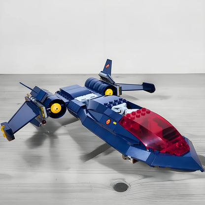 SUPERHEROES X-JET 97 SR-71 Blackbird Airforce Plane Model – Building Block Toy Gift