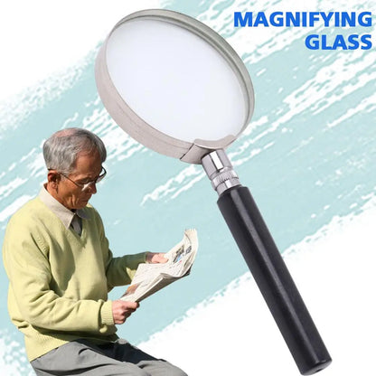10X Professional Magnifying Glass Loupe – Jewelry, Coins & Stamp Reading Magnifier for Seniors, Kids & Detail Inspection