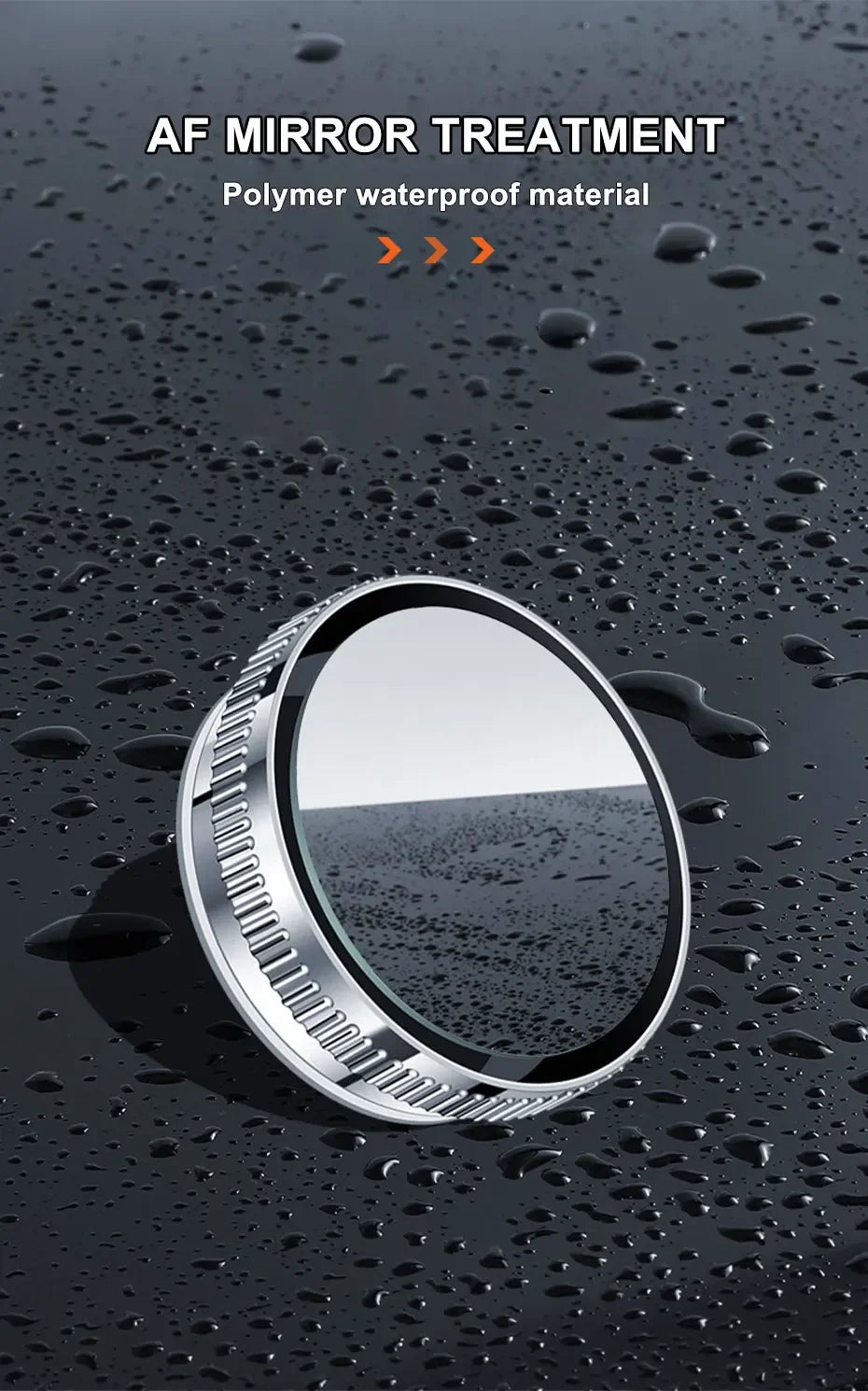 SEAMETAL 2PCS Wide-Angle Blind Spot Mirrors — 360° Adjustable HD Suction Cup Round Car Auxiliary Rearview Mirrors