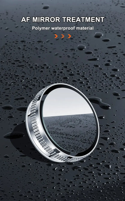 SEAMETAL 2PCS Wide-Angle Blind Spot Mirrors — 360° Adjustable HD Suction Cup Round Car Auxiliary Rearview Mirrors