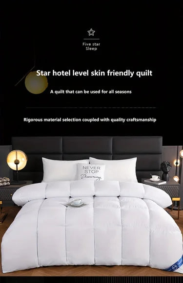 Hotel Style Winter Comforter – Soft, Fluffy & Breathable Quilt Blanket, Lightweight & Warm, Queen/King 220x240cm