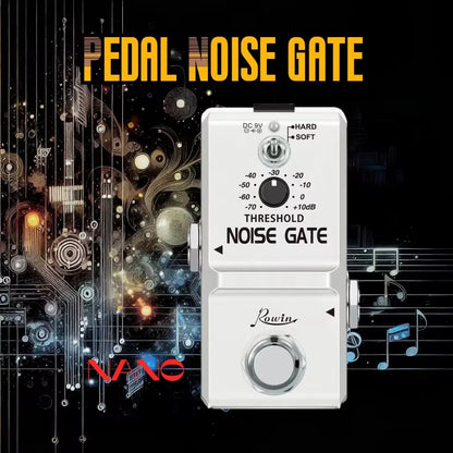 Rowin Guitar Effects Pedal – Noise Gate, Delay, Chorus, Vibrato, Phaser, Flanger, Booster, EQ, Fuzz, Metal, Distortion, and Blues Drive