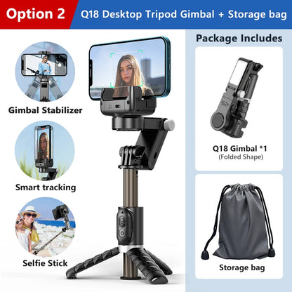 360° Rotation Gimbal Stabilizer & Selfie Stick – Tripod for iPhone & Smartphone Live Photography