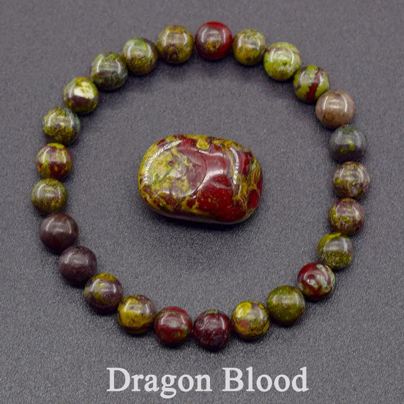 Natural 5A Lapis Lazuli Stone Bracelet - Elastic Healing Bead Jewelry Gift for Men & Women