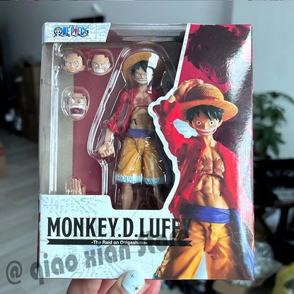 One Piece Action Figures - Luffy, Zoro, Ace Anime Models with Movable Joints for Kids' Birthday Gifts & Collection