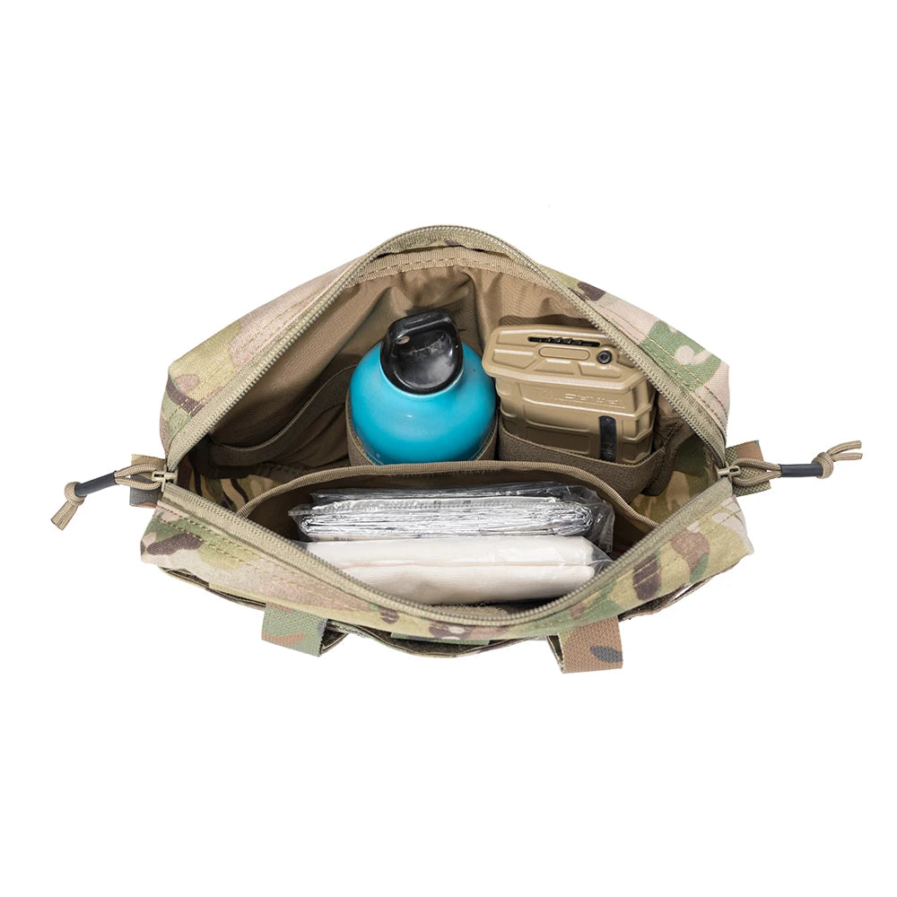 Outdoor Tactical JPC/CPC Vest – Large FC Sub-Pouch with Expanded Lower Belly MOLLE Tactical Chest Pouch
