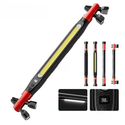 High Lumen Rechargeable LED Work Light – Powerful Magnetic Flashlight for Car Emergency Repair with Hooks and Magnetic Base