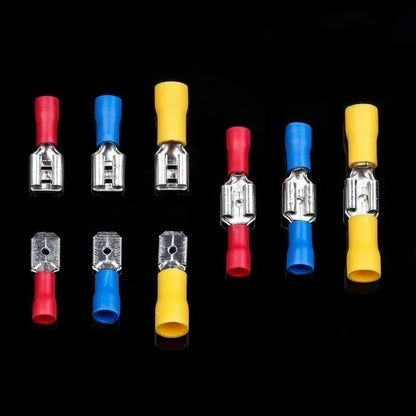 102/280/300/480PCS Insulated Wire Connector Kit Male & Female Spade Crimp Terminals Assorted Electrical Cold Press Terminal Set for Automotive & DIY Wiring