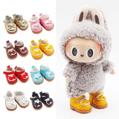17cm Mini Plush Doll Clothes Set – Kpop EXO Labubu Idol Princess Shoes & Casual Sneakers Accessories, Clothing Gift