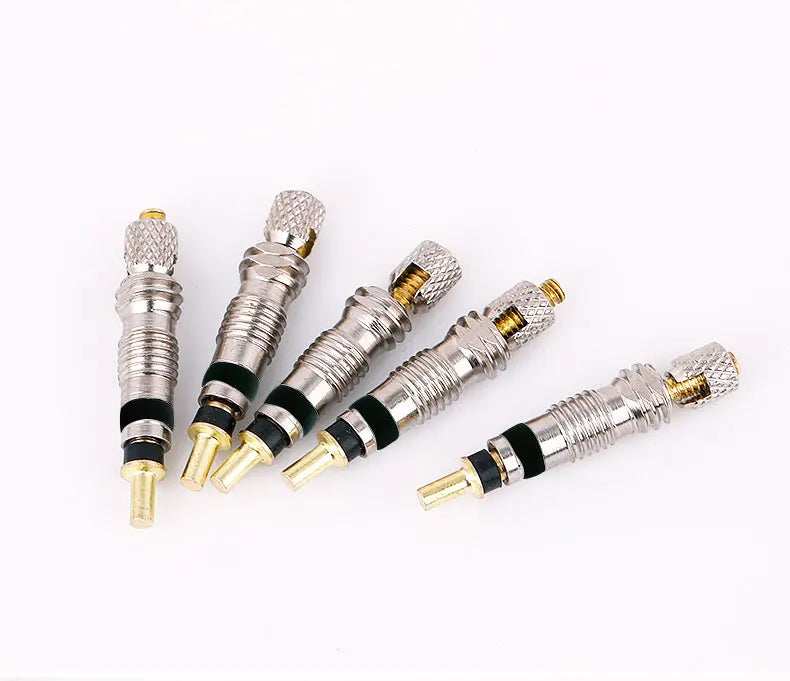 Deemount Presta Valve Core Replacement — Brass FV Nozzle with Alloy Remover Tool for MTB & Road Bikes