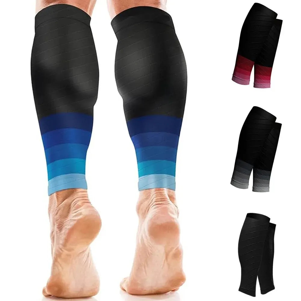 Calf Compression Sleeves - 20-30mmHg Footless Leg Support for Running, Sports and Marathon Training