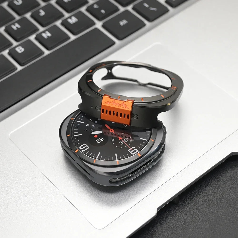 Luxury Metal Protective Case for Samsung Galaxy Watch Ultra 2 - Business-Style Watch Cover for Galaxy Watch Ultra 2026