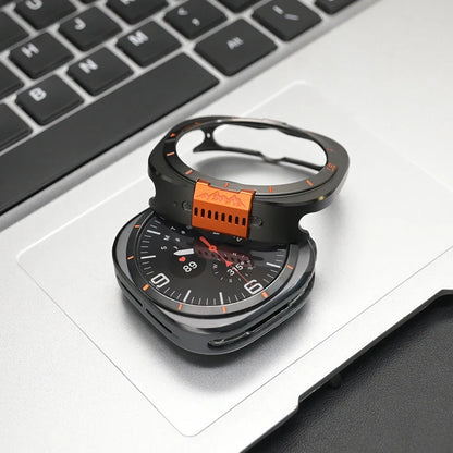 Luxury Metal Protective Case for Samsung Galaxy Watch Ultra 2 - Business-Style Watch Cover for Galaxy Watch Ultra 2026