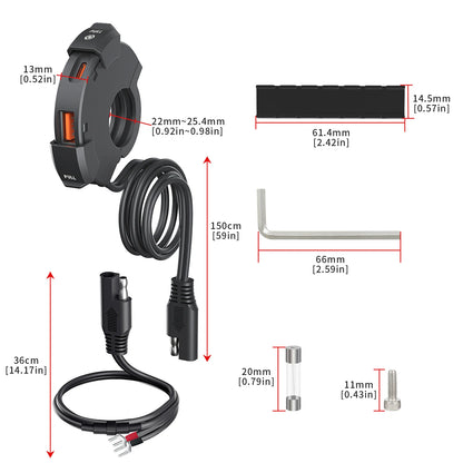 Aluminum Motorcycle Handlebar Phone Holder – Anti-Vibration Navigation & Mirror Mount Stand