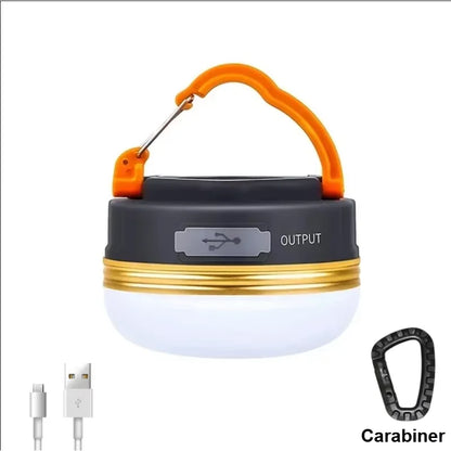 Rechargeable LED Camping Lantern – Portable Folding Floodlight with 3 Modes for Tent, Hiking, & Fishing