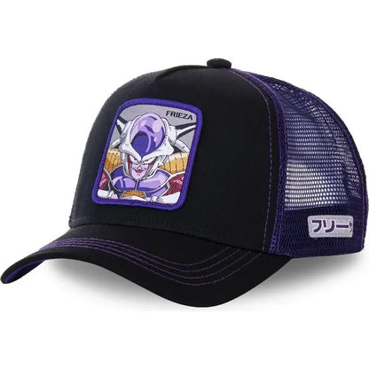 Dragon Ball Son Goku Cap - Embroidered Hip Hop Trucker Mesh Hat Adjustable Summer Travel Sun Visor for Men