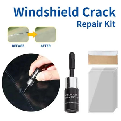 Car Glass Repair Kit – Windshield Crack & Scratch Removal Set for Cars, Trucks & Motorcycles Window Restoration Tool Kit