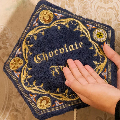 Miniso Warner Harry Potter Magic Chocolate Frog Towel – Embroidered Coral Velvet with High Count Embroidery