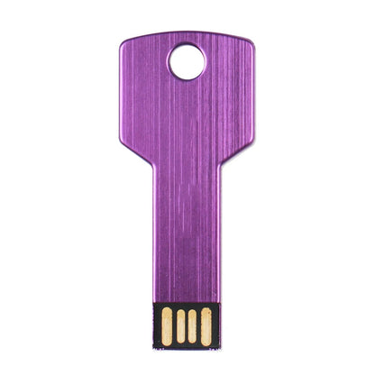 64GB Metal Key-Shaped USB Flash Drive – High-Speed U Disk, Real Capacity Storage (Black/Silver)
