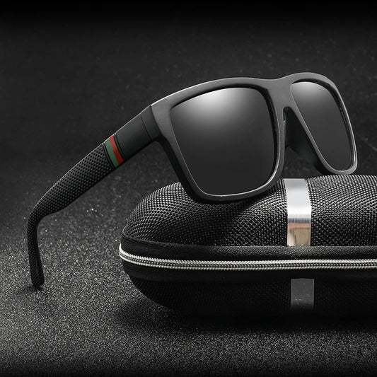 Oversized Polarized Sunglasses – Luxury Vintage Square UV400 Driving & Travel Sun Glasses for Men & Women
