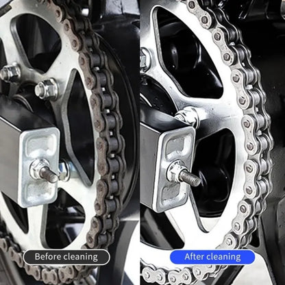 Motorcycle Chain Brush Cleaner — Plastic Bike & Moto Scrubber, Outdoor Chain Cleaning Tool for Road & Maintenance