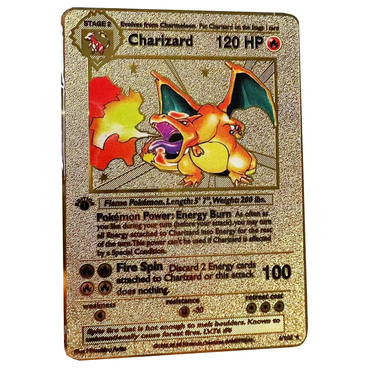 2025 Metal Pokémon Card - Arceus Charizard Mewtwo VMAX GX EX Gold Anime Collectible Card